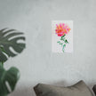 Marilyn's Rose – Pink Peony Floral Giclée Art Print