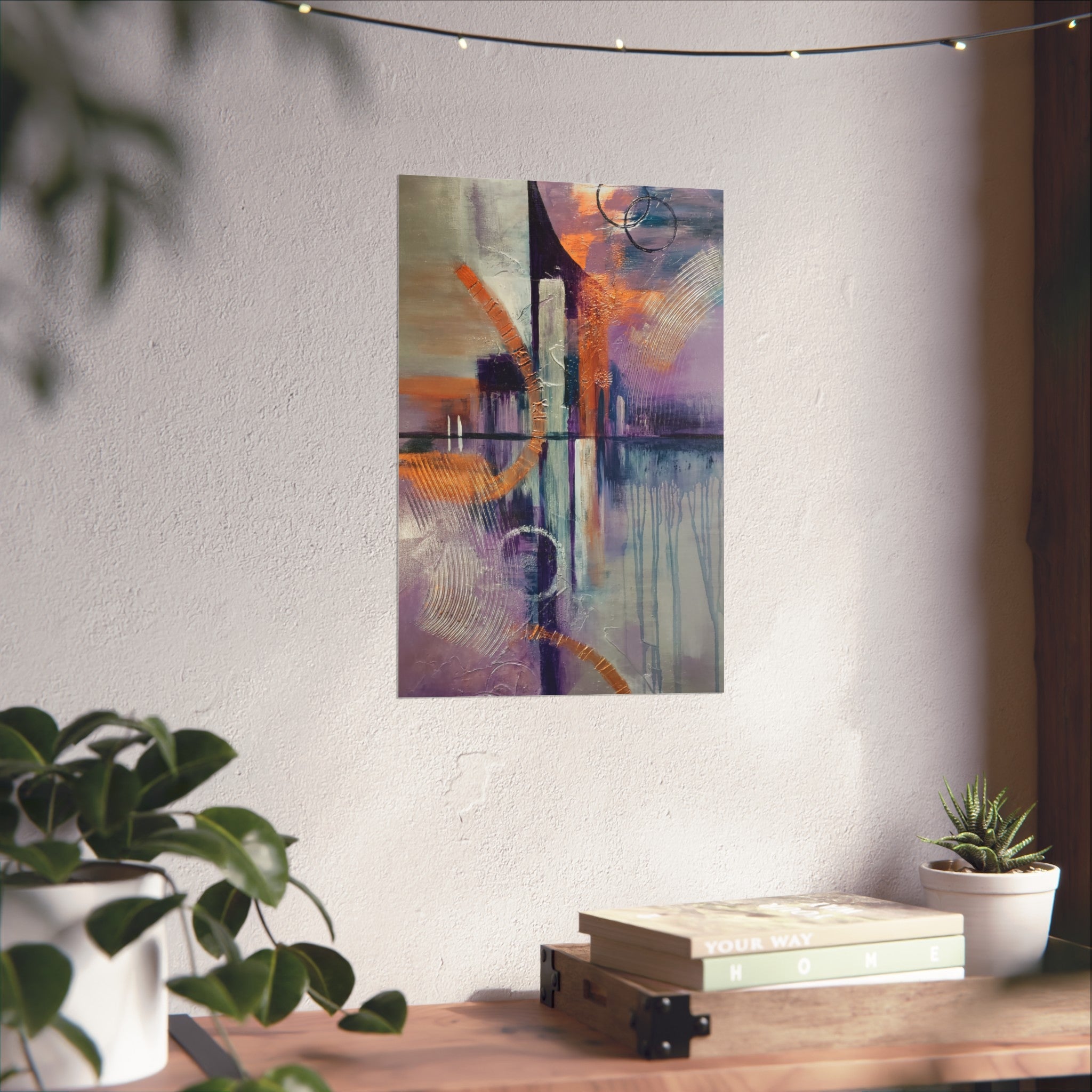 City Vibes – Abstract Cityscape Giclée Art Print