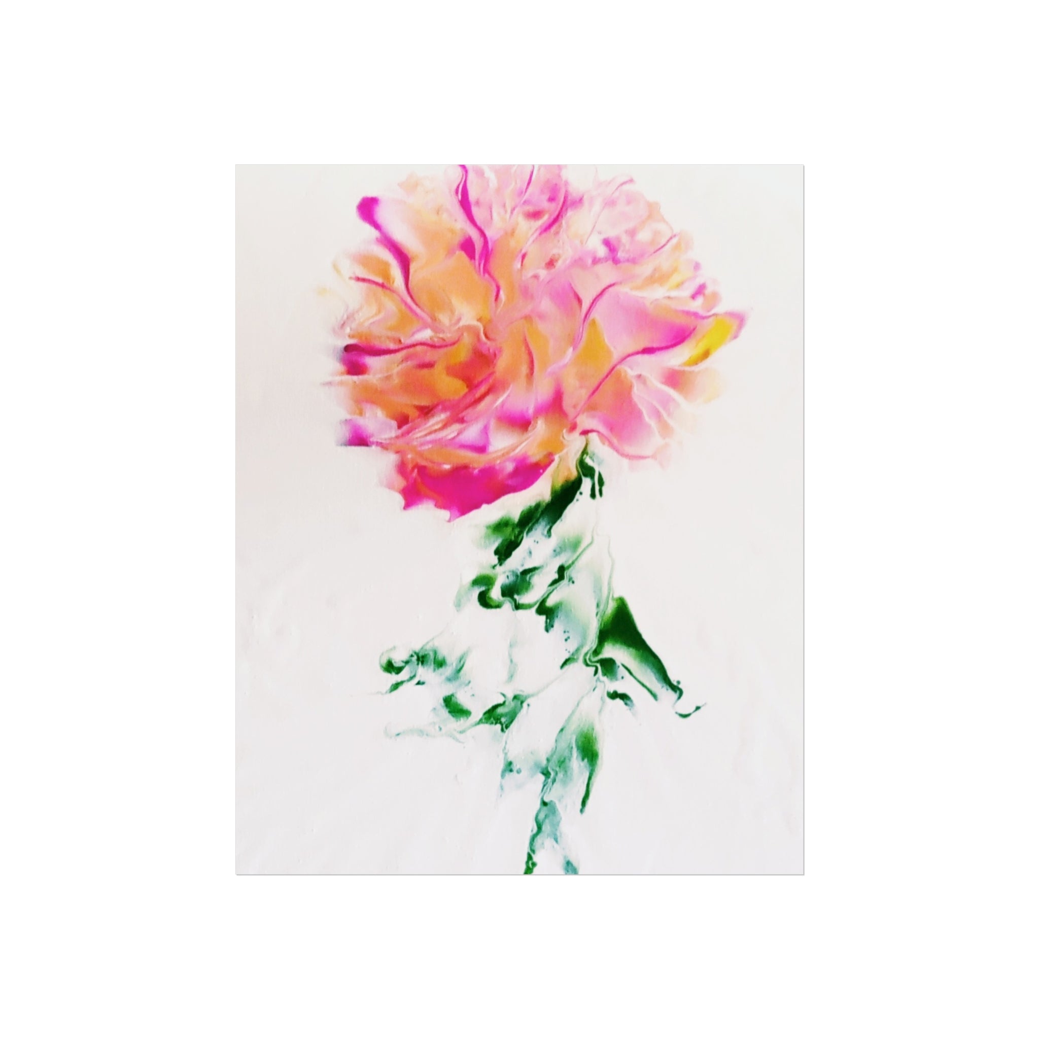 Marilyn's Rose – Pink Peony Floral Giclée Art Print