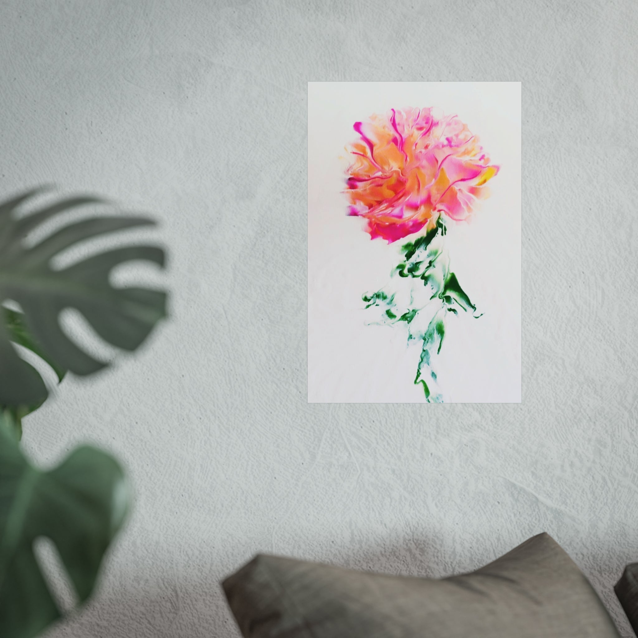Marilyn's Rose – Pink Peony Floral Giclée Art Print