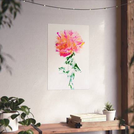 Marilyn's Rose – Pink Peony Floral Giclée Art Print