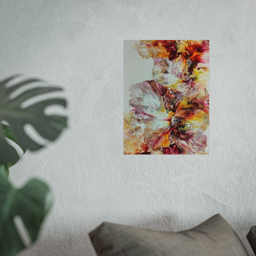 Sunrise — Warm Abstract Floral Wall Art