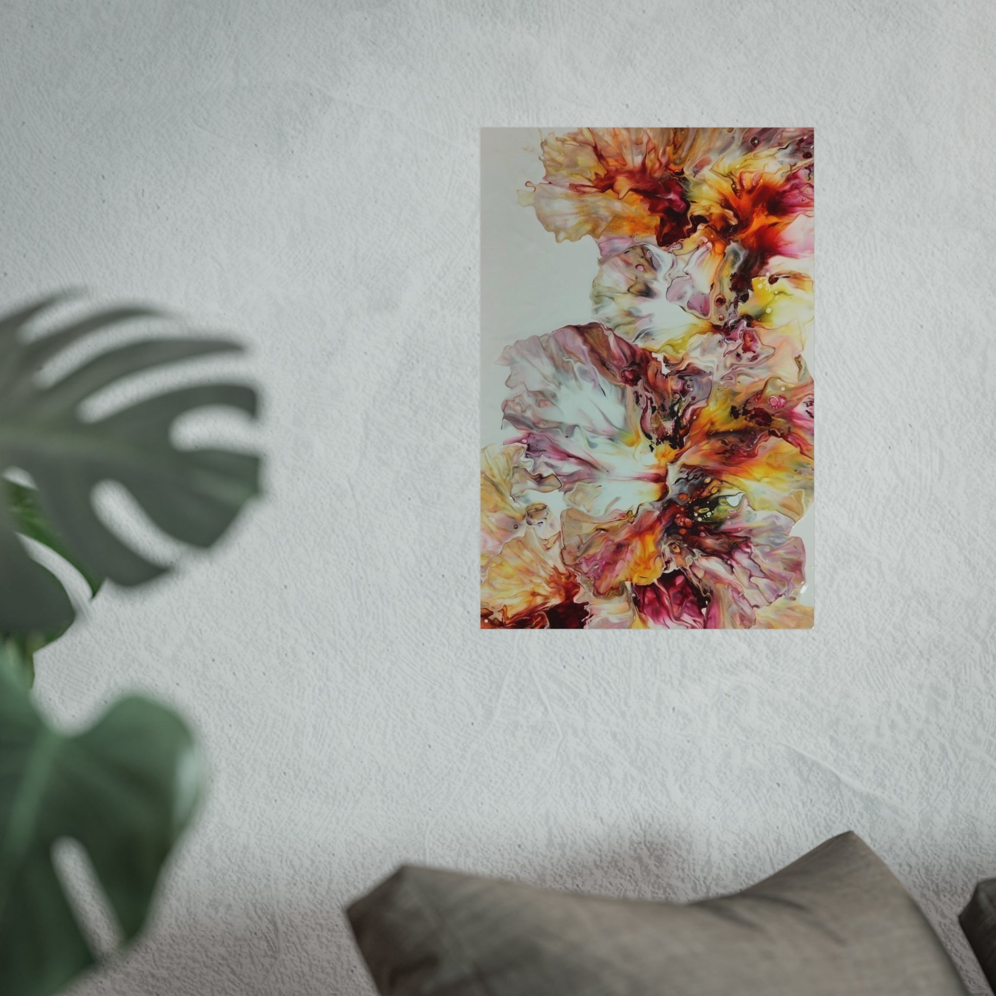 Sunrise — Warm Abstract Floral Wall Art