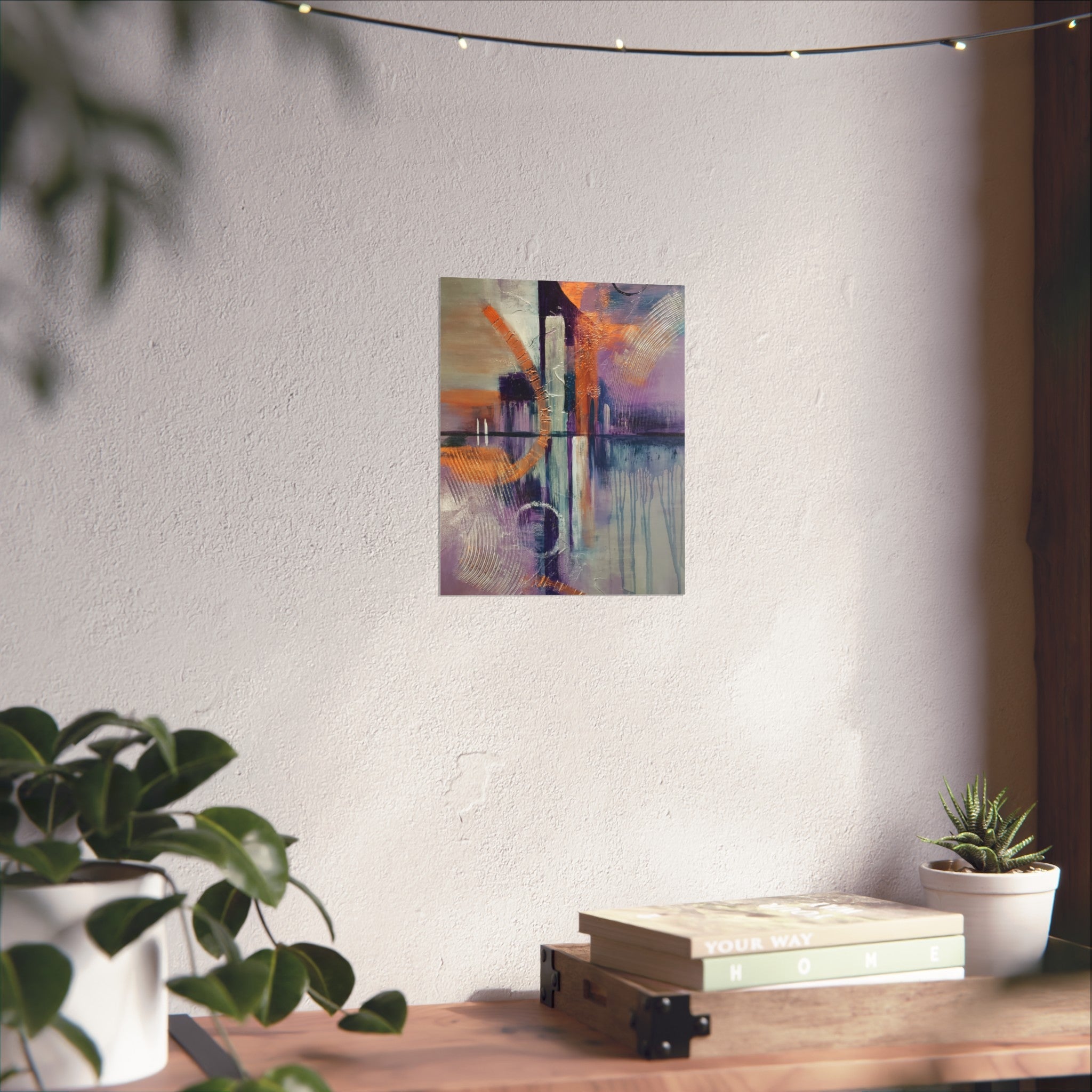 City Vibes – Abstract Cityscape Giclée Art Print