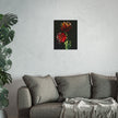 Firecracker — Red Peonies on Black, Botanical Wall Art