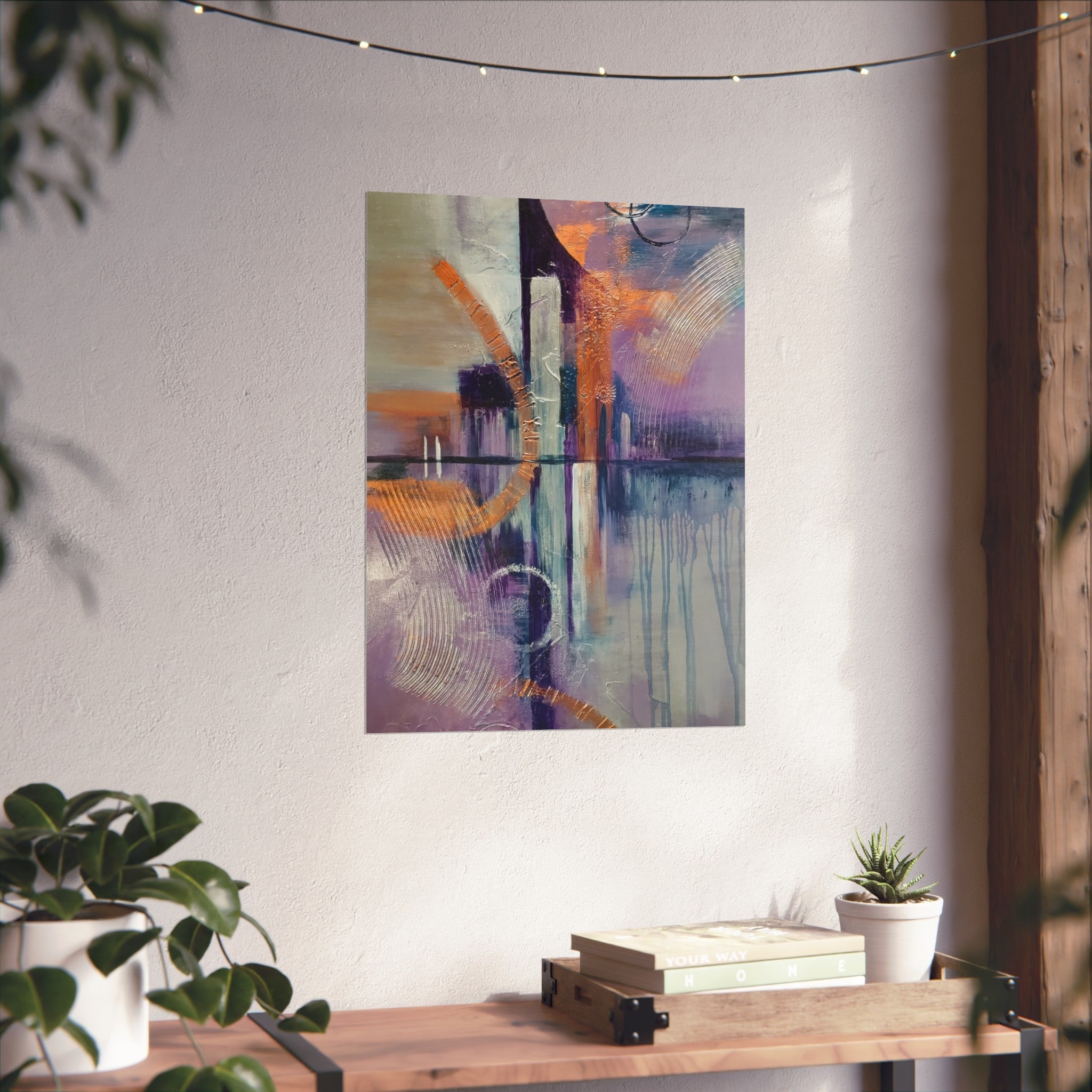 City Vibes – Abstract Cityscape Giclée Art Print