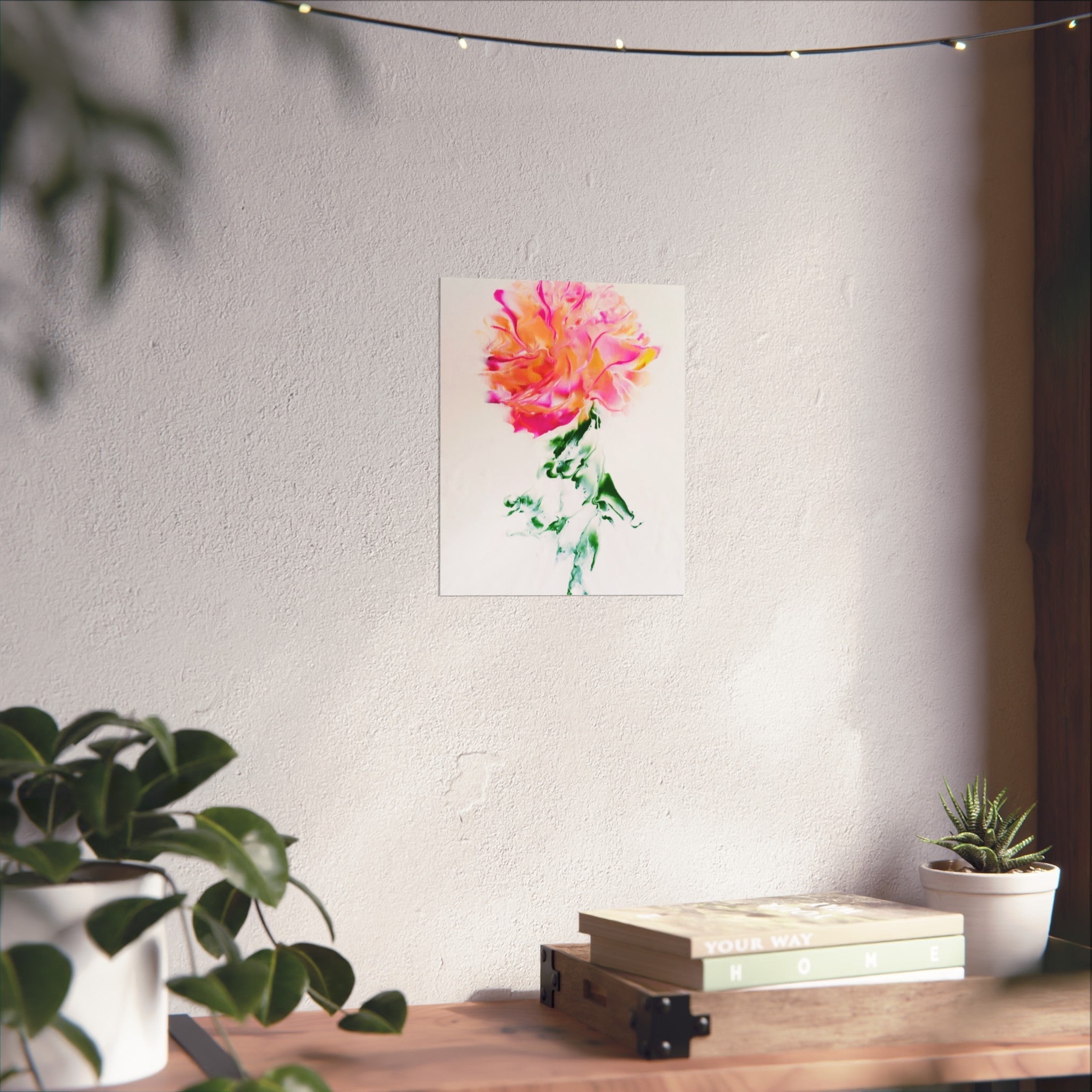 Marilyn's Rose – Pink Peony Floral Giclée Art Print