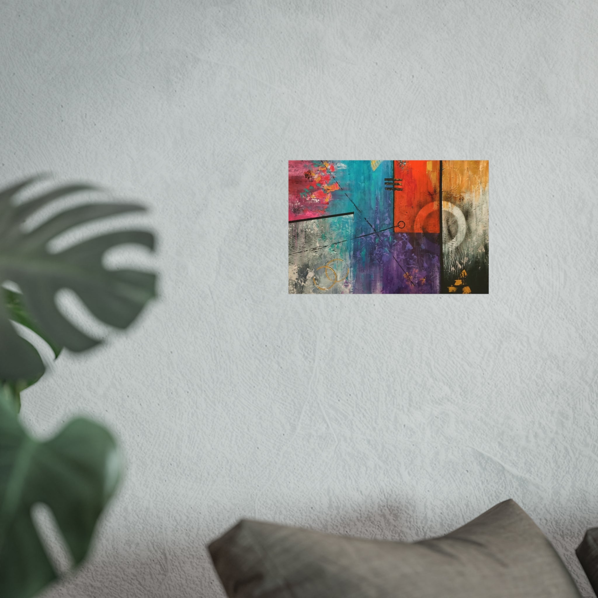 Urban Streets – Colorful Geometric Abstract Giclée Art Print