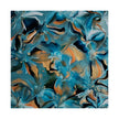 Blue Lagoon — Teal & Copper Abstract Floral Fluid Art Print