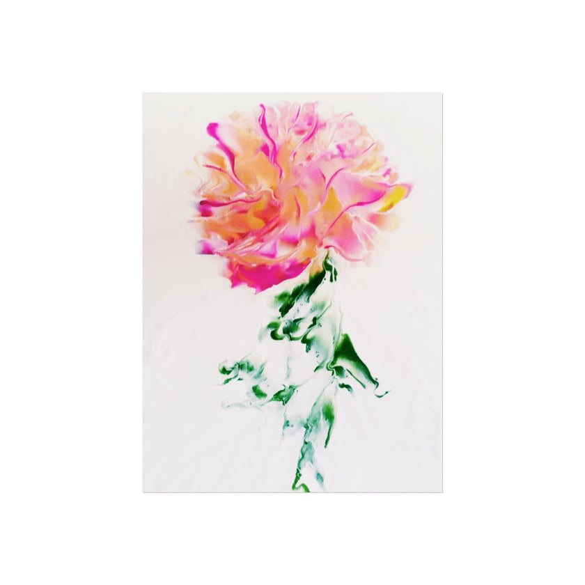 Marilyn's Rose – Pink Peony Floral Giclée Art Print