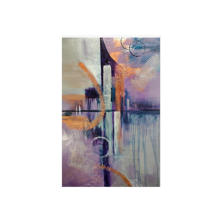 City Vibes – Abstract Cityscape Giclée Art Print