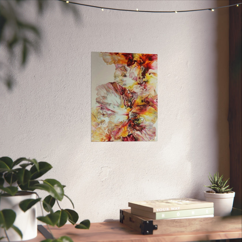 Sunrise — Warm Abstract Floral Wall Art