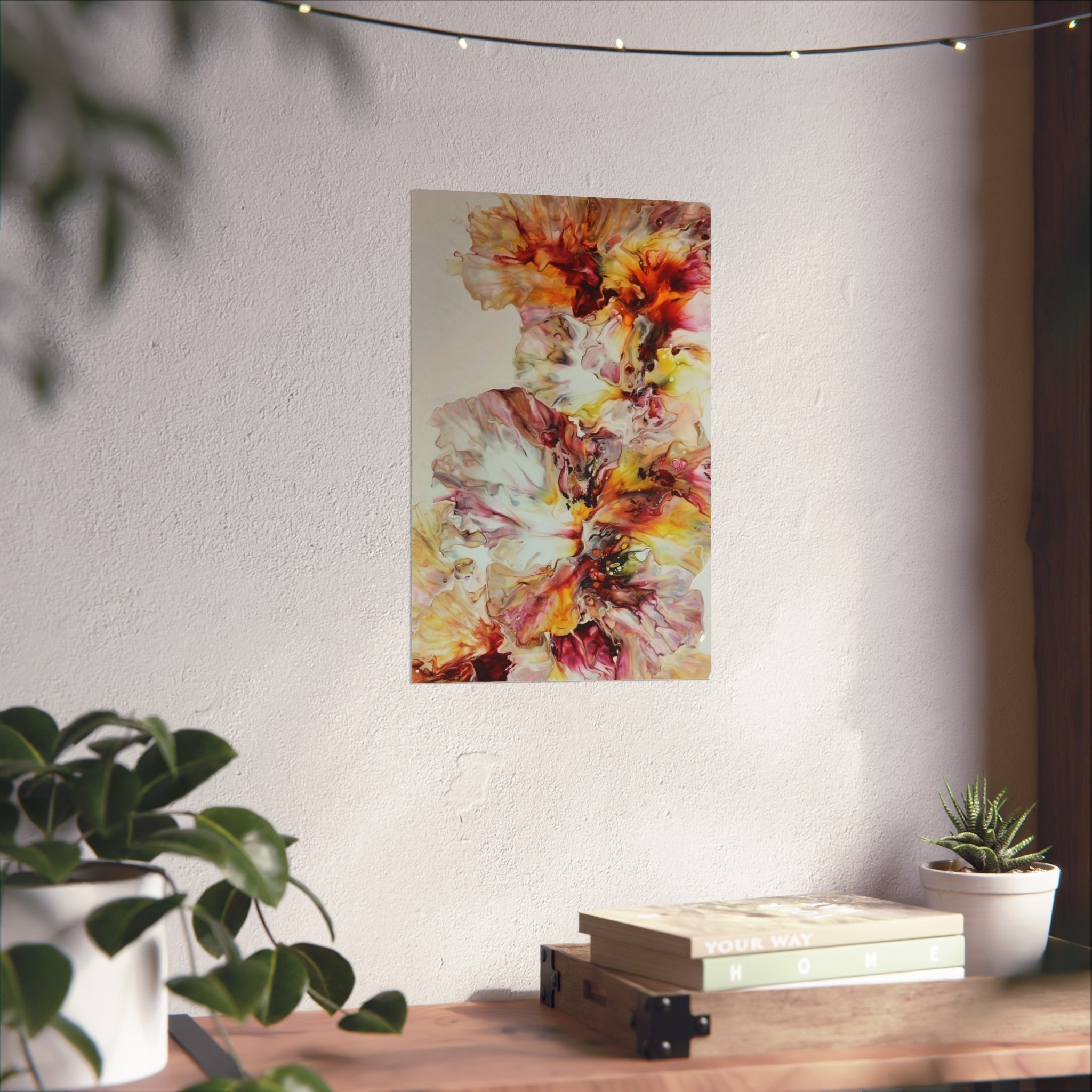 Sunrise — Warm Abstract Floral Wall Art