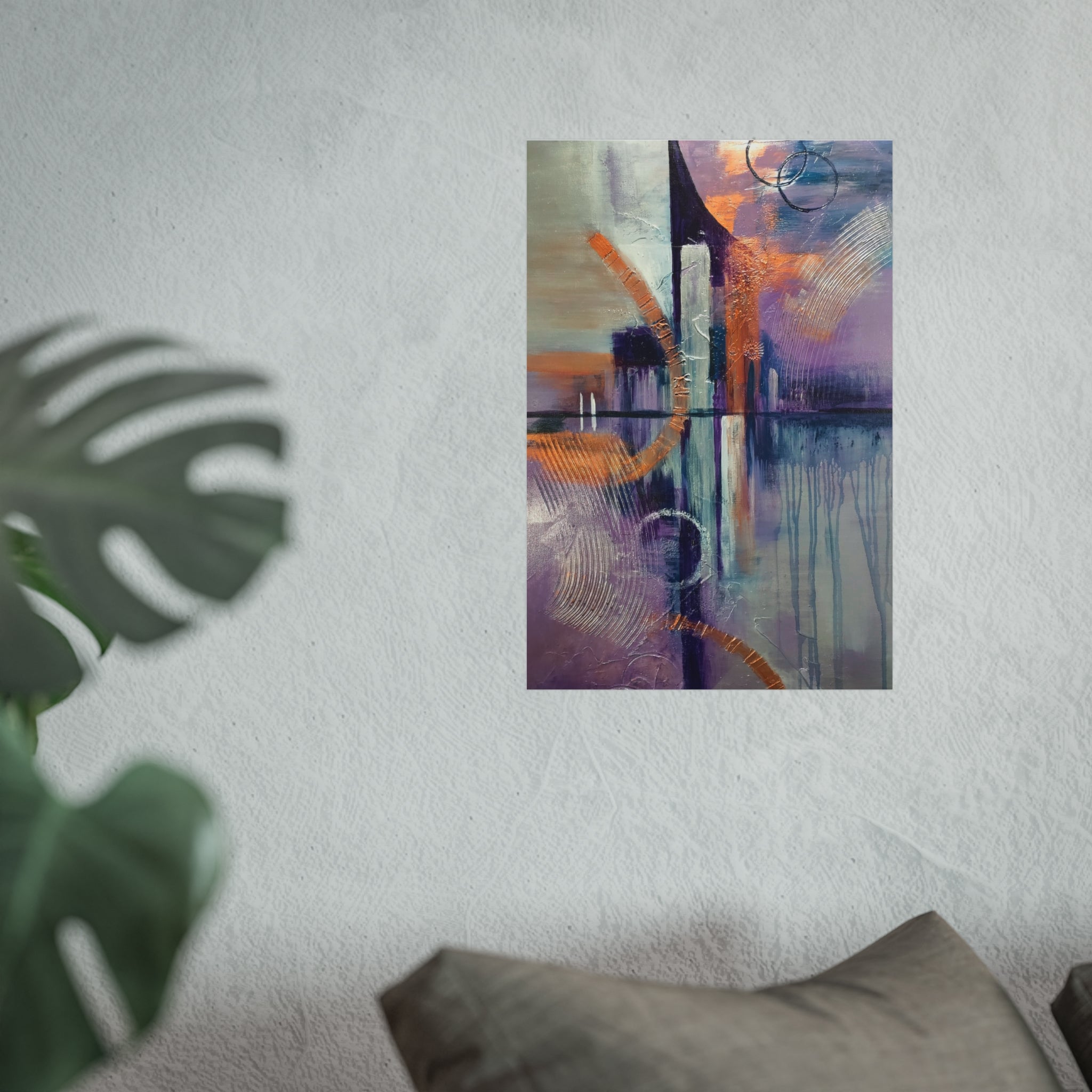 City Vibes – Abstract Cityscape Giclée Art Print