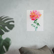 Marilyn's Rose – Pink Peony Floral Giclée Art Print