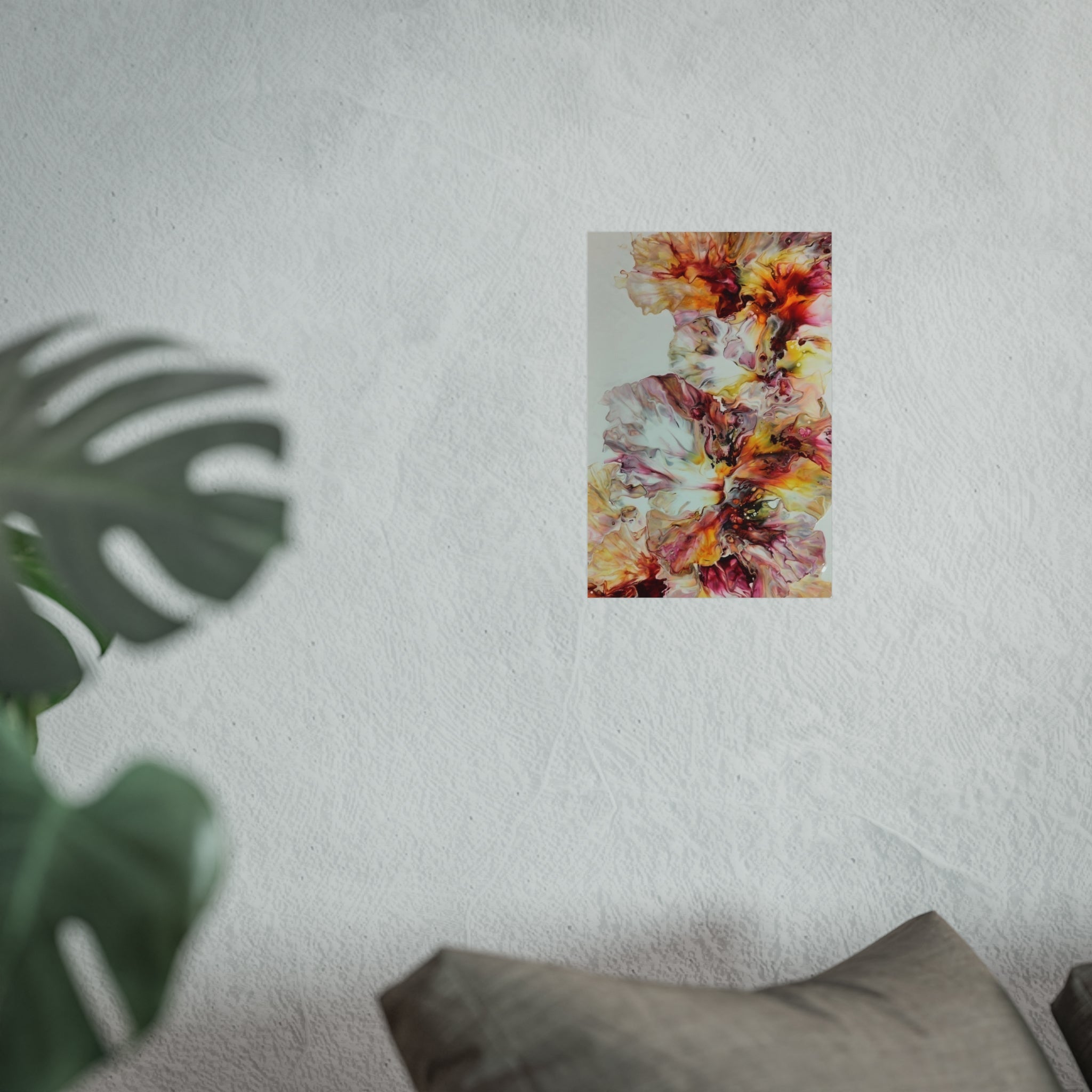 Sunrise — Warm Abstract Floral Wall Art