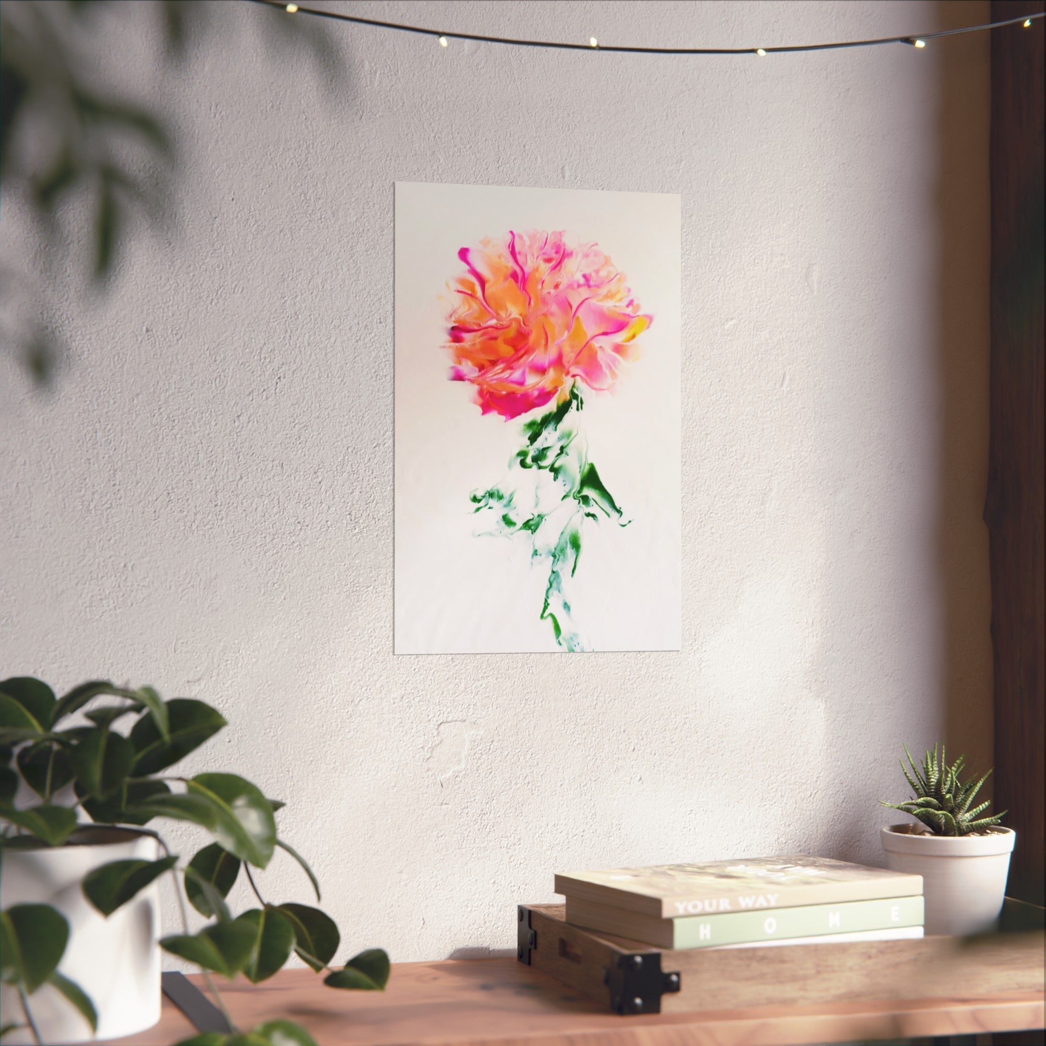 Marilyn's Rose – Pink Peony Floral Giclée Art Print