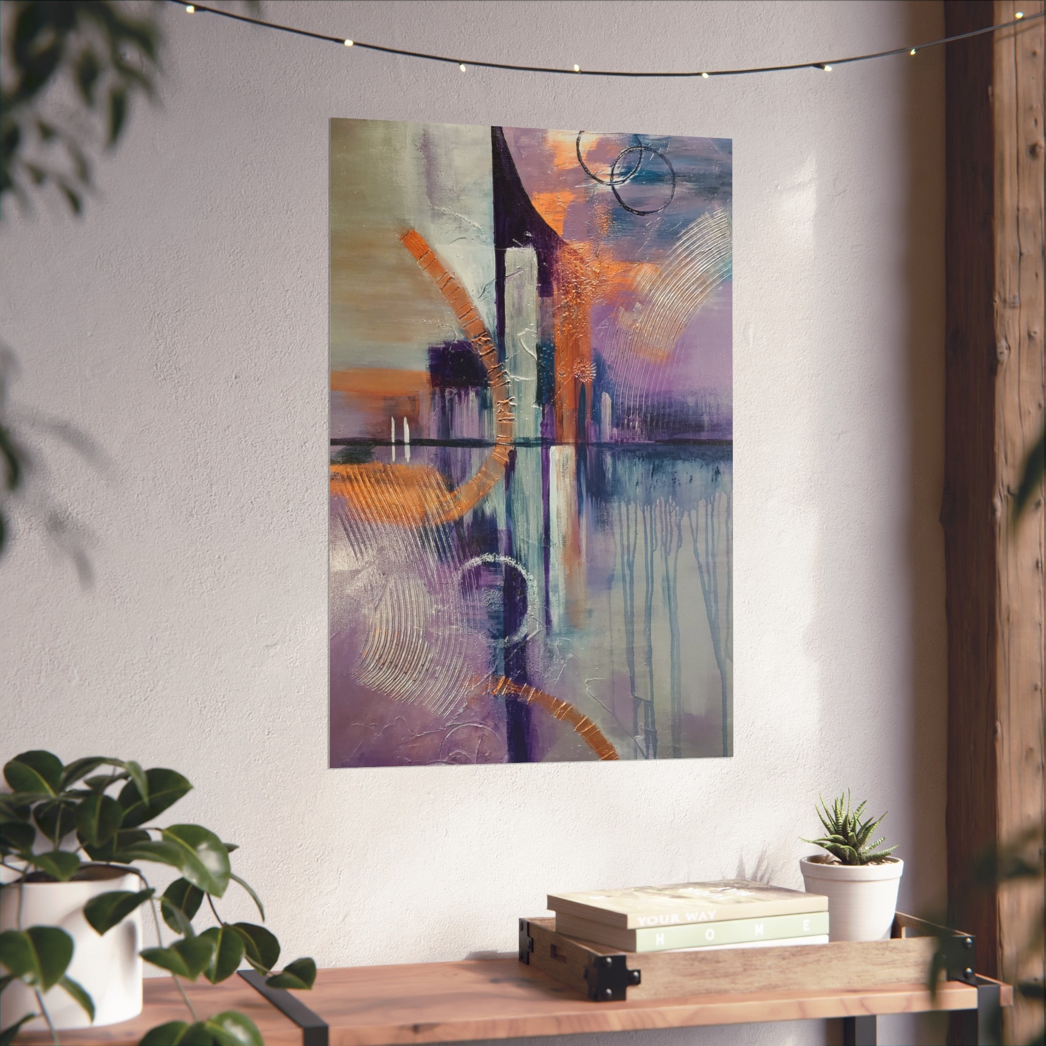 City Vibes – Abstract Cityscape Giclée Art Print