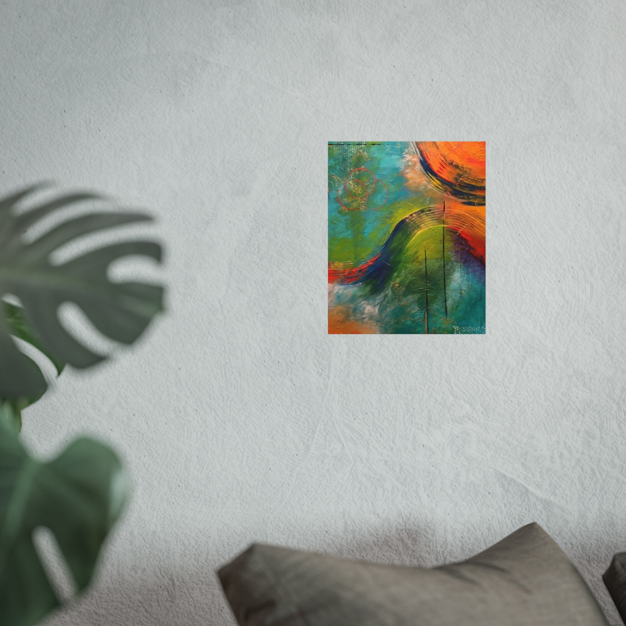 Loosen Up – Vibrant  Abstract Color Wave Giclée Art Print