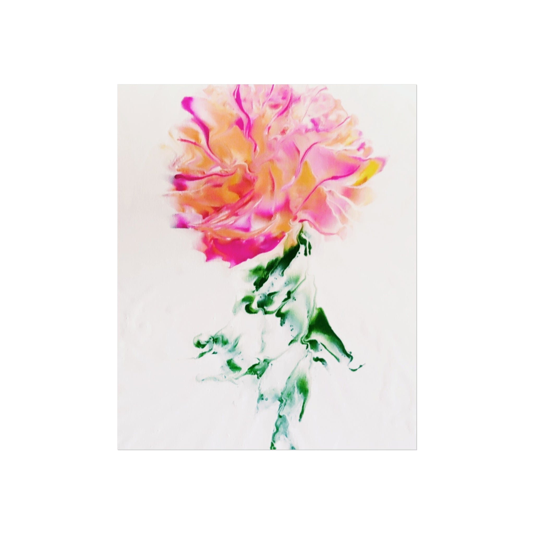 Marilyn's Rose – Pink Peony Floral Giclée Art Print