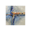 Blue Horizon – Abstract Blue & Ochre ContemporaryFine Art Poster