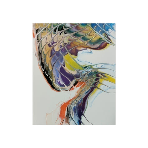 Thunderbolt — Colorful Fluid Art Wall Decor