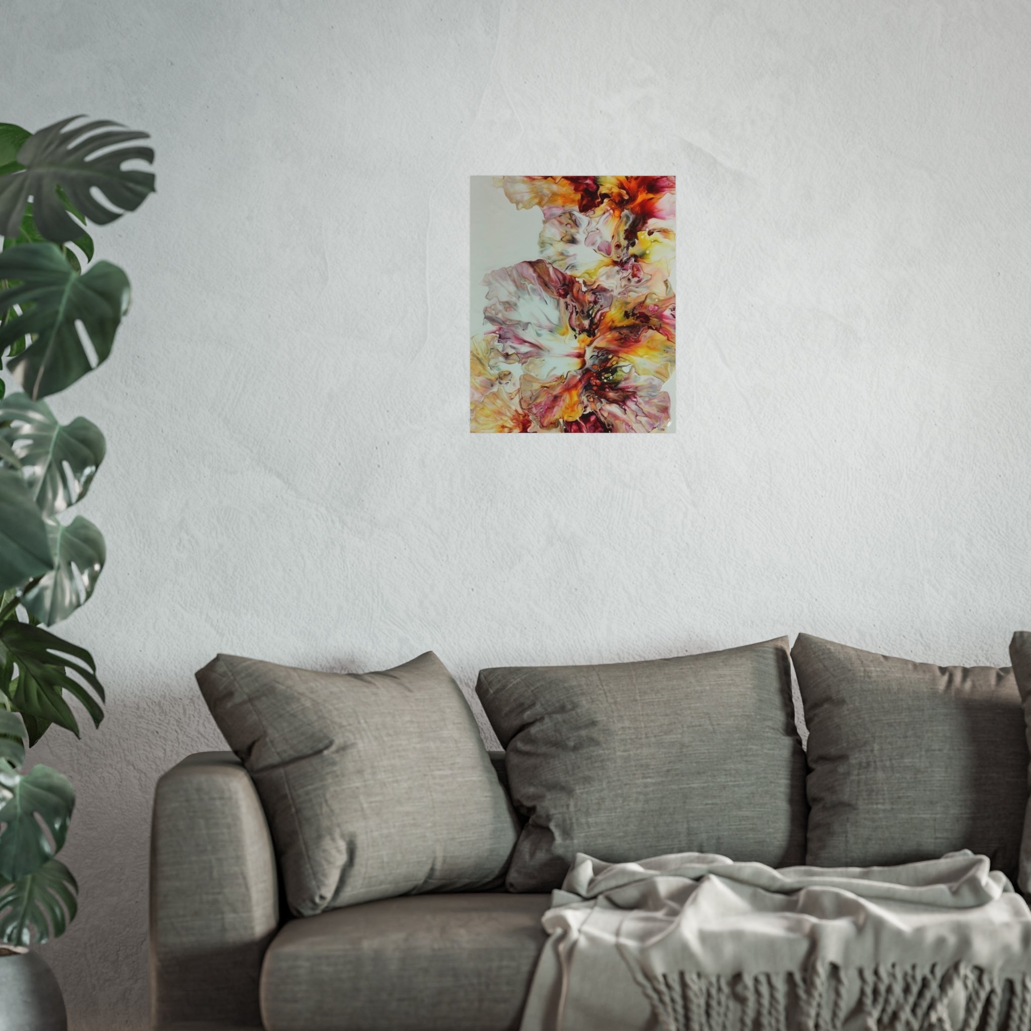 Sunrise — Warm Abstract Floral Wall Art