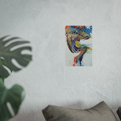 Thunderbolt — Colorful Fluid Art Wall Decor