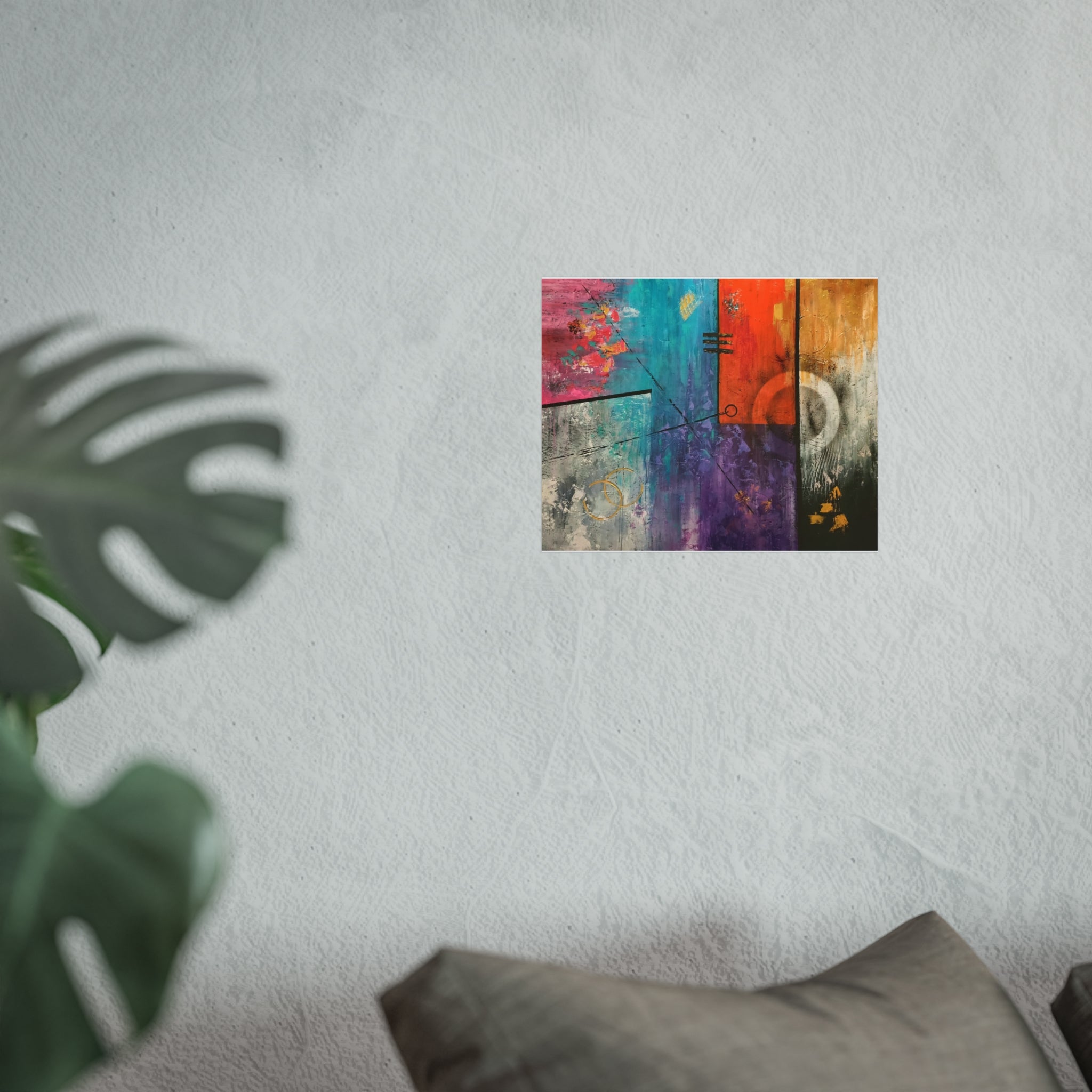 Urban Streets – Colorful Geometric Abstract Giclée Art Print