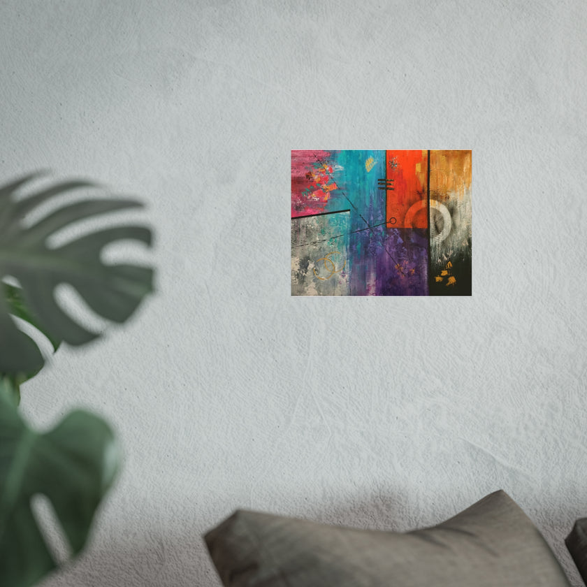 Urban Streets – Colorful Geometric Abstract Giclée Art Print