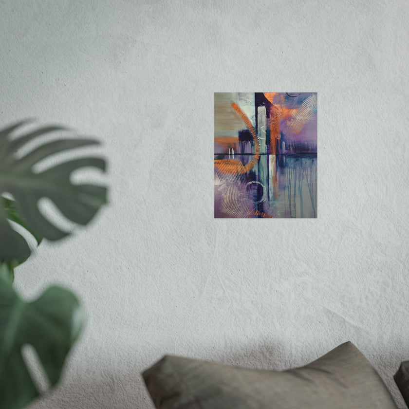 City Vibes – Abstract Cityscape Giclée Art Print