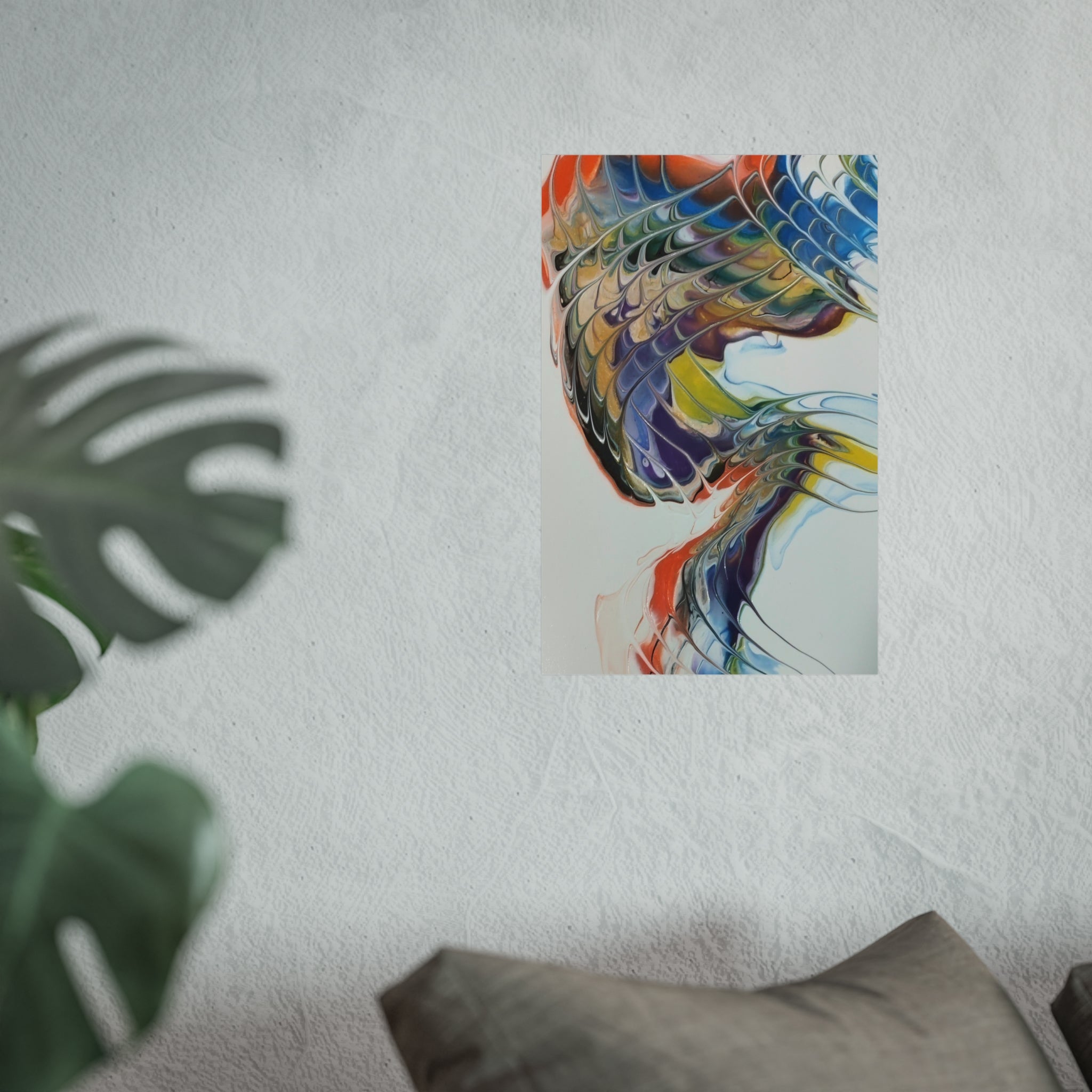 Thunderbolt — Colorful Fluid Art Wall Decor