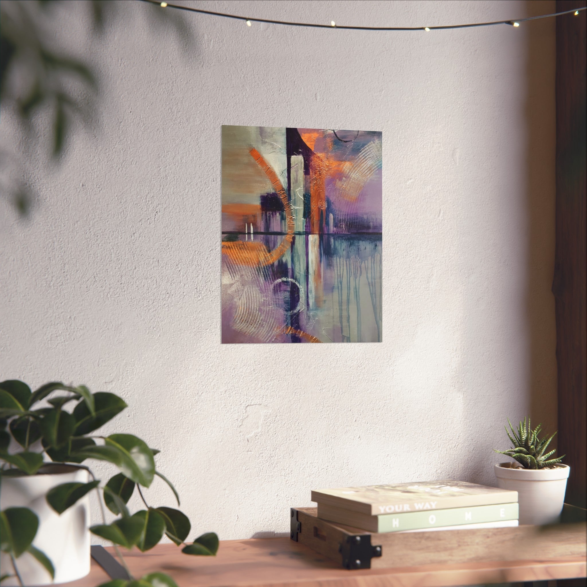City Vibes – Abstract Cityscape Giclée Art Print