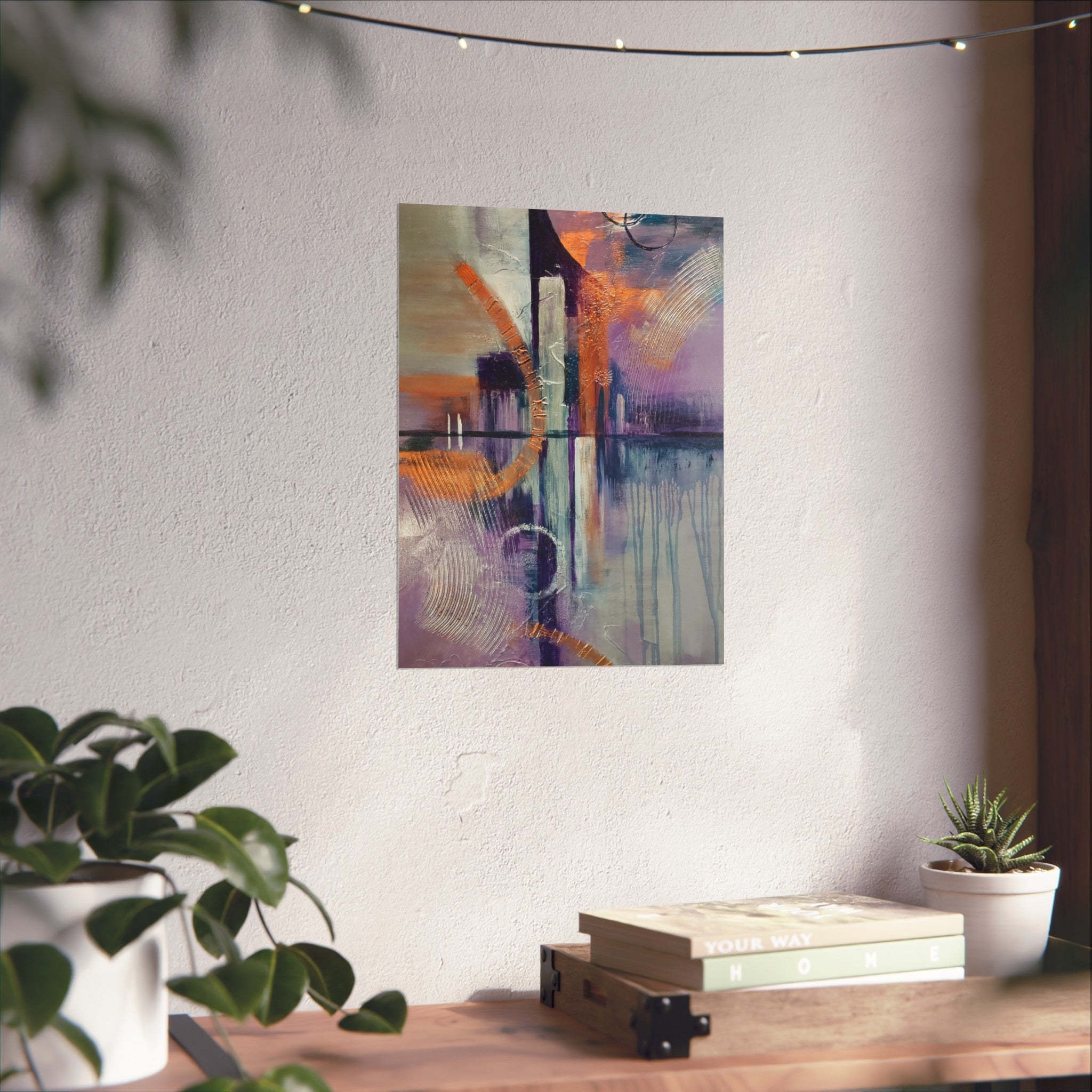 City Vibes – Abstract Cityscape Giclée Art Print