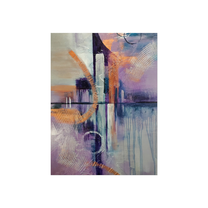City Vibes – Abstract Cityscape Giclée Art Print