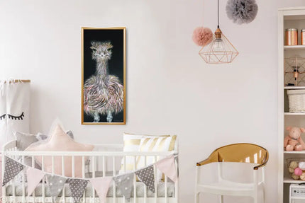 Baby Ostrich Original 10’’ X 20’’ Painting