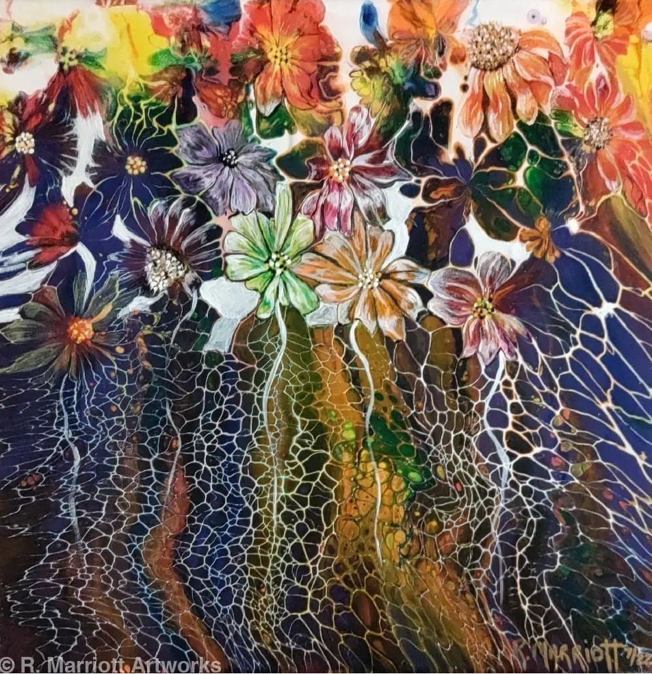 Bloomin Botanicals Fluid Art