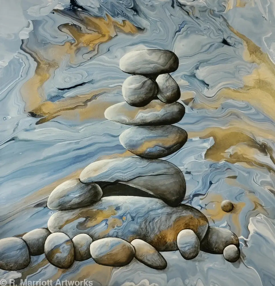 Casting the First Stone Original 20’’ x 20’’