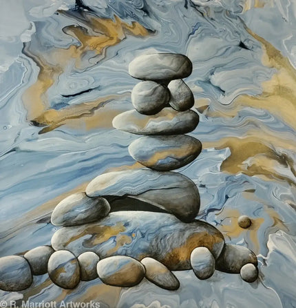 Casting the First Stone Original 20’’ x 20’’
