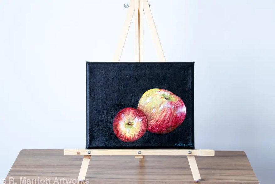 Forbidden | Still Life on Canvas 10’’ X 8’’ / Red Apple Still Life