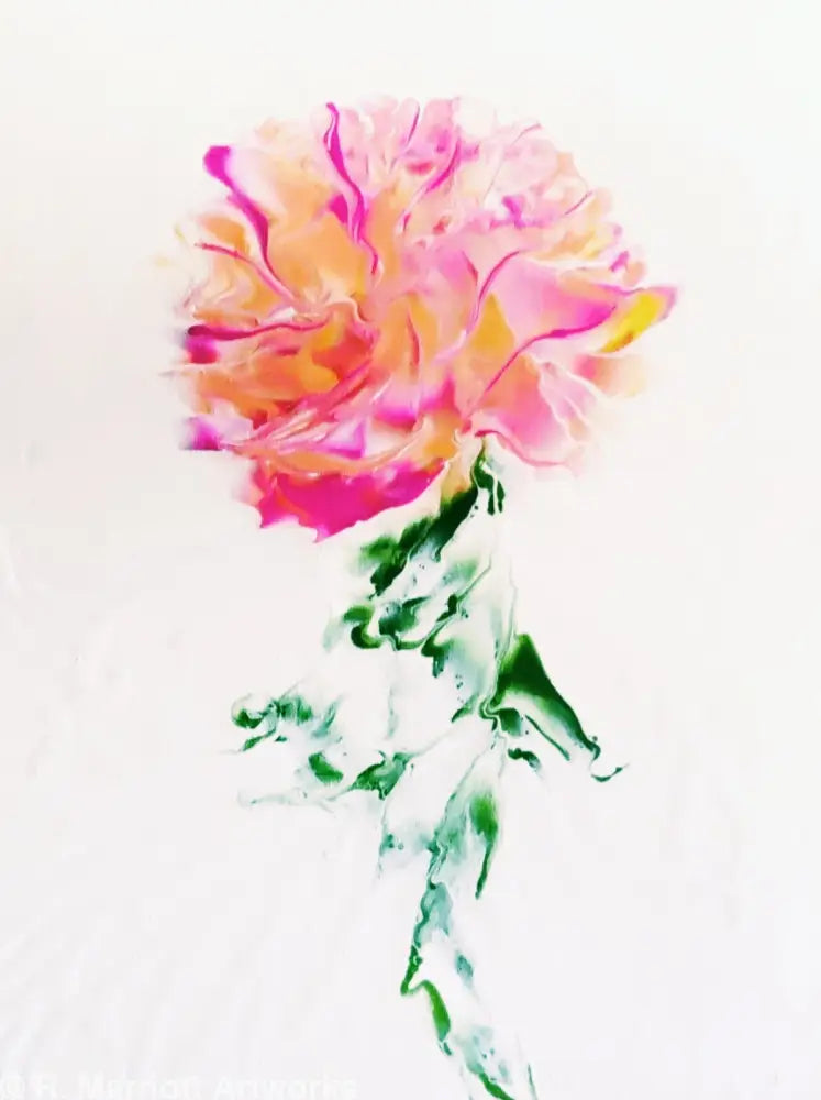 Marilyn’s Rose Fluid Art