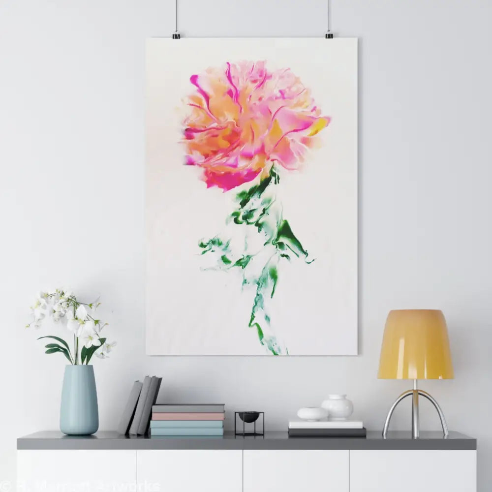 Marylin’s Rosa – Pink Peony Giclée Art Print Poster