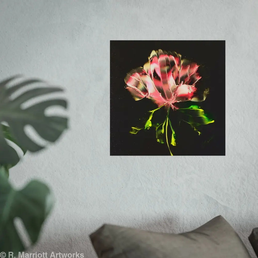 Pretty in Pink – Abstract Floral Bloom Fine Art Poster Poster