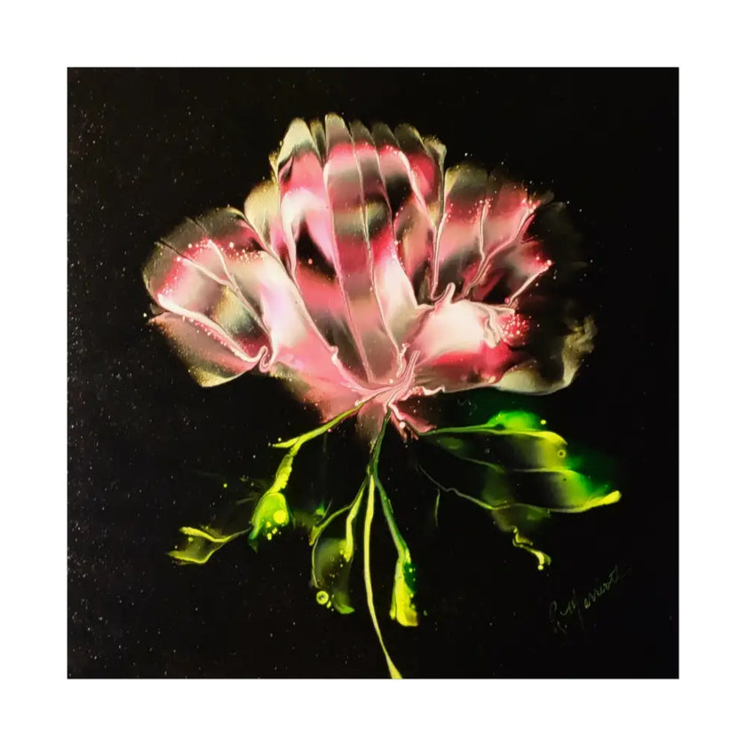 Pretty in Pink – Abstract Floral Bloom Fine Art Poster 20″ x 20″ / Matte Poster