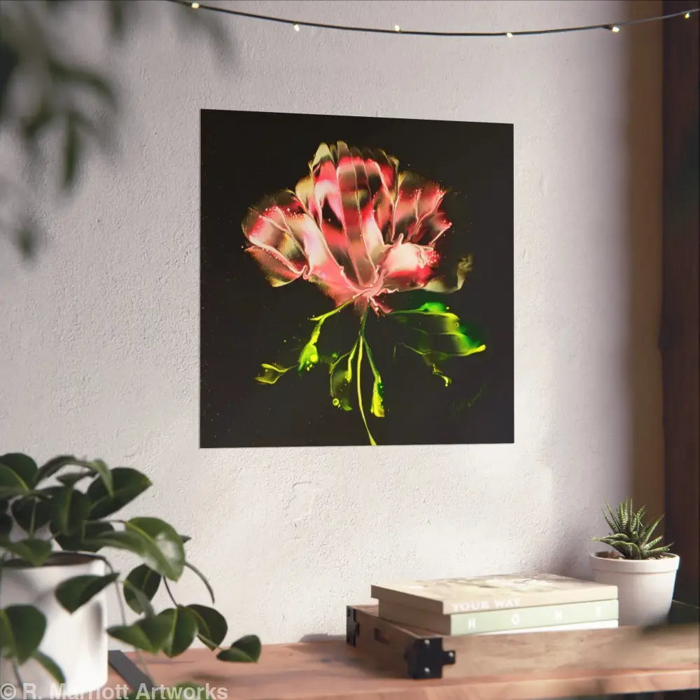 Pretty in Pink – Abstract Floral Bloom Fine Art Poster Poster