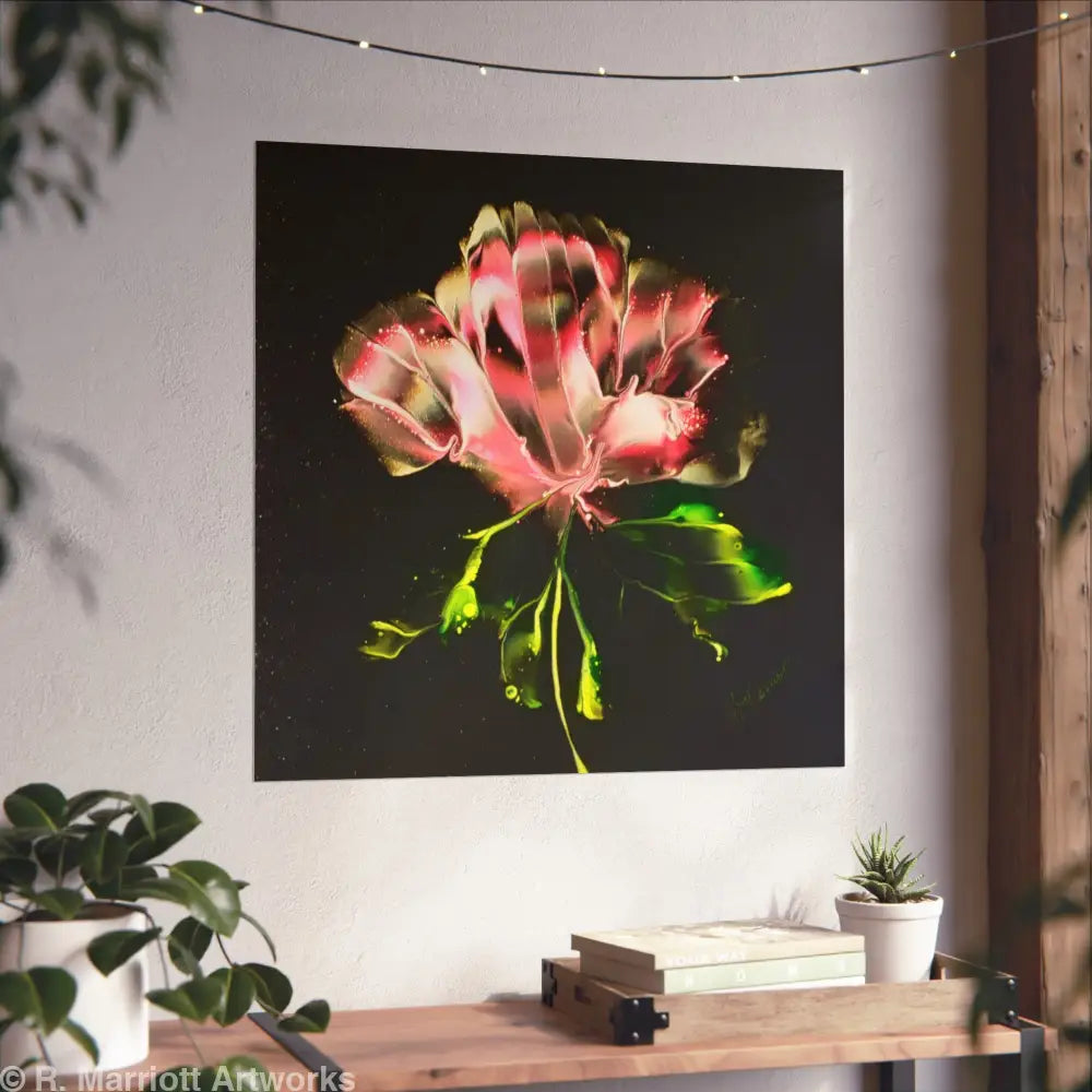 Pretty in Pink – Abstract Floral Bloom Fine Art Poster Poster