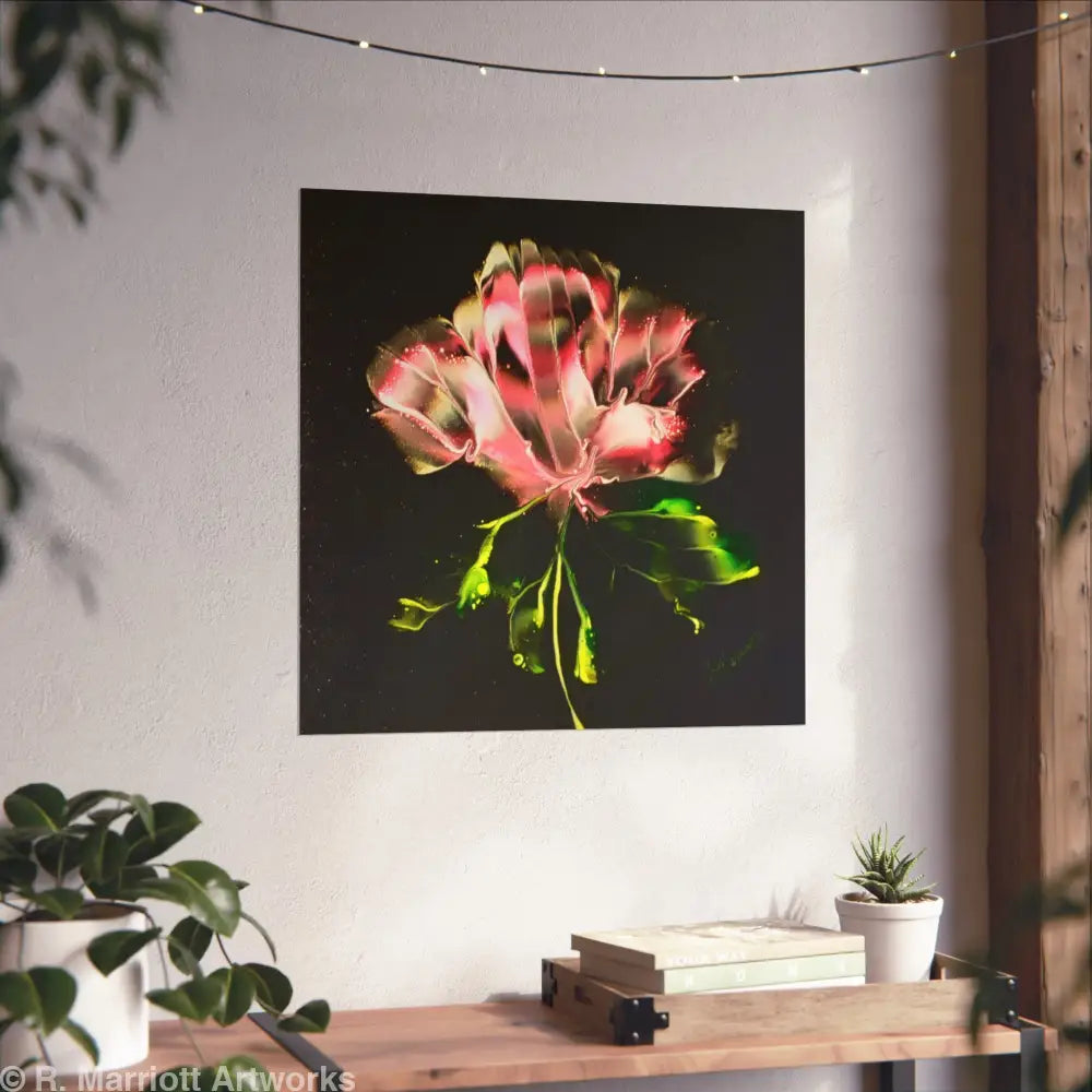 Pretty in Pink – Abstract Floral Bloom Fine Art Poster Poster