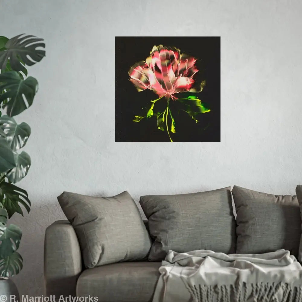 Pretty in Pink – Abstract Floral Bloom Fine Art Poster Poster
