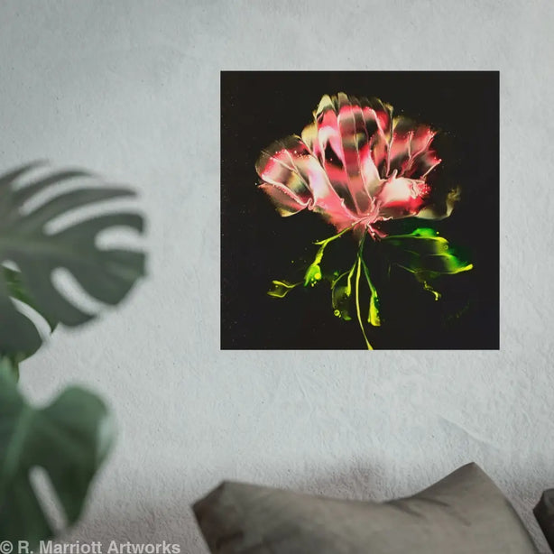 Pretty in Pink – Abstract Floral Bloom Fine Art Poster Poster