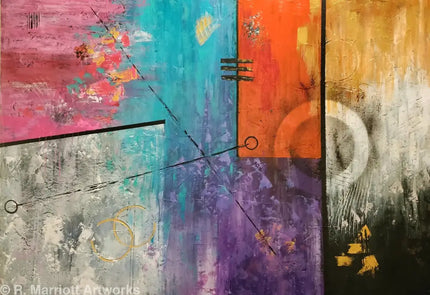 Urban Streets Original 36’’ X 48’’ Painting